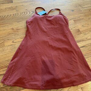 HALARA WOMENS RUSTY BROWN ATHLETIC DRESS SKORT LARGE NEW